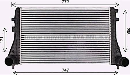 Ava Quality Cooling VN4413 - Интеркулер autocars.com.ua