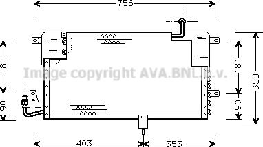 Ava Quality Cooling VN5125 - Конденсатор, кондиціонер autocars.com.ua