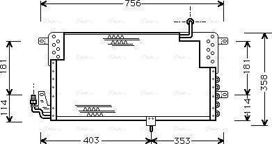 Ava Quality Cooling VN5139 - Конденсатор, кондиціонер autocars.com.ua