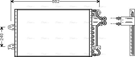 Ava Quality Cooling VN5140 - Конденсатор, кондиціонер autocars.com.ua