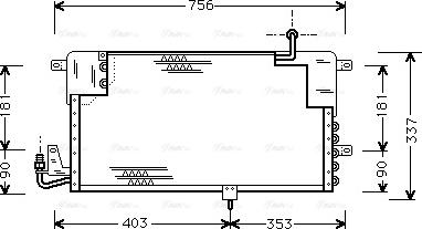 Ava Quality Cooling VN5141 - Конденсатор, кондиціонер autocars.com.ua