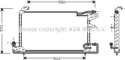 AVA VN5151 - Конденсатор, кондиціонер autocars.com.ua
