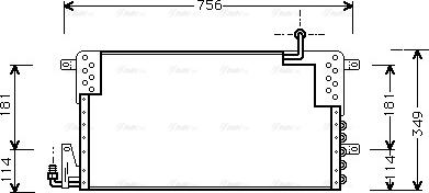 Ava Quality Cooling VN5161 - Конденсатор, кондиціонер autocars.com.ua