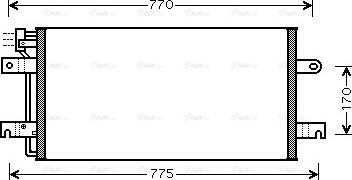 Ava Quality Cooling VN5197 - Конденсатор, кондиціонер autocars.com.ua