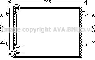 Ava Quality Cooling VN5225 - Конденсатор кондиционера avtokuzovplus.com.ua