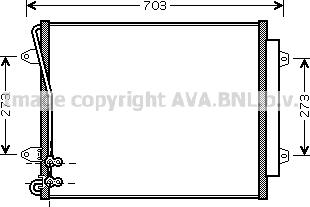 Ava Quality Cooling VN5226D - Конденсатор, кондиціонер autocars.com.ua