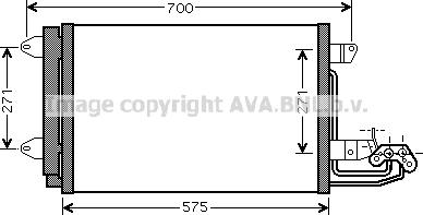 Ava Quality Cooling VN5269 - Конденсатор, кондиціонер autocars.com.ua