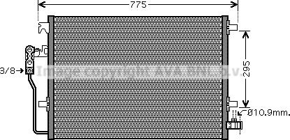 Ava Quality Cooling VN5277 - Конденсатор кондиционера avtokuzovplus.com.ua