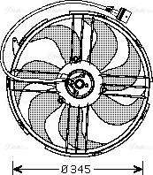 Ava Quality Cooling VN7512 - Вентилятор, охолодження двигуна autocars.com.ua