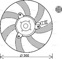 Ava Quality Cooling VN7527 - Вентилятор, охолодження двигуна autocars.com.ua