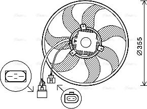 Ava Quality Cooling VN7534 - Вентилятор, охлаждение двигателя autodnr.net