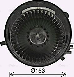 Ava Quality Cooling VN8432 - Вентилятор отопителя салона Skoda Karoq Kodiaq Octavia III - VW Golf VII AC-- autocars.com.ua