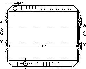 Ava Quality Cooling VNA2088 - Радіатор, охолодження двигуна autocars.com.ua