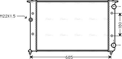 Ava Quality Cooling VNA2116 - Радиатор, охлаждение двигателя autodnr.net