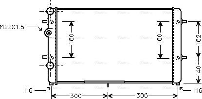 Ava Quality Cooling VNA2179 - Радіатор, охолодження двигуна autocars.com.ua