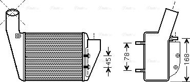 Ava Quality Cooling VNA4222 - Интеркулер autocars.com.ua