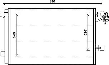 Ava Quality Cooling VNA5328D - Конденсатор, кондиціонер autocars.com.ua