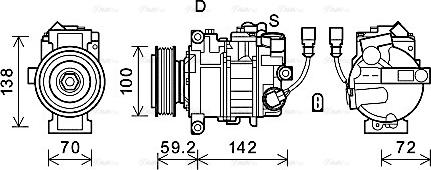 Ava Quality Cooling VNK385 - Компрессор кондиционера avtokuzovplus.com.ua