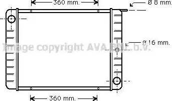 Ava Quality Cooling VO 2002 - Радіатор, охолодження двигуна autocars.com.ua