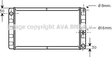 AVA VO 2008 - Радіатор, охолодження двигуна autocars.com.ua