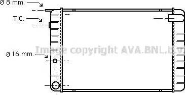 Ava Quality Cooling VO 2011 - Радиатор, охлаждение двигателя autodnr.net