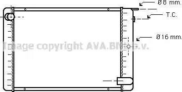 Ava Quality Cooling VO 2022 - Радиатор, охлаждение двигателя avtokuzovplus.com.ua