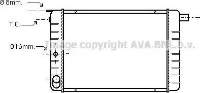 Ava Quality Cooling VO 2046 - Радиатор, охлаждение двигателя autodnr.net