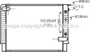 Ava Quality Cooling VO 2049 - Радиатор, охлаждение двигателя avtokuzovplus.com.ua