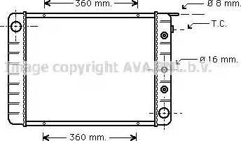 Ava Quality Cooling VO 2051 - Радіатор, охолодження двигуна autocars.com.ua