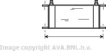 Ava Quality Cooling VO 3061 - Масляний радіатор, рухове масло autocars.com.ua