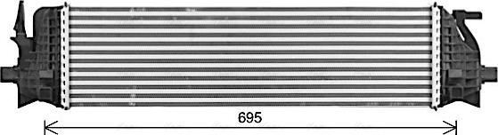 Ava Quality Cooling VO4305 - Интеркулер, теплообменник турбины avtokuzovplus.com.ua