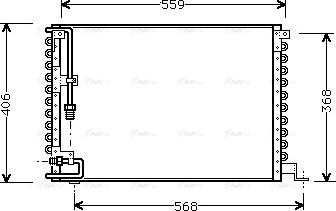 Ava Quality Cooling VO 5073 - Конденсатор, кондиціонер autocars.com.ua