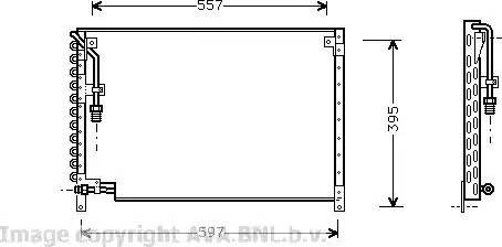 Ava Quality Cooling VO 5083 - Конденсатор, кондиціонер autocars.com.ua