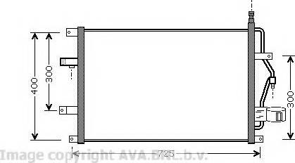 Ava Quality Cooling VO 5107 - Конденсатор кондиционера avtokuzovplus.com.ua