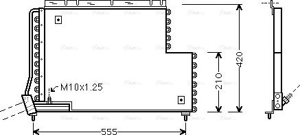 Ava Quality Cooling VO 5131 - Конденсатор, кондиціонер autocars.com.ua