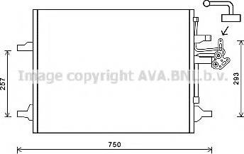 Ava Quality Cooling VO5166 - Конденсатор, кондиціонер autocars.com.ua