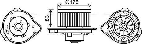 Ava Quality Cooling VO8175 - Вентилятор салону autocars.com.ua