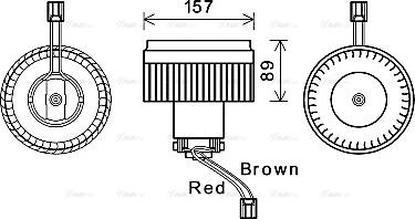 Ava Quality Cooling VO8176 - Вентилятор салону autocars.com.ua