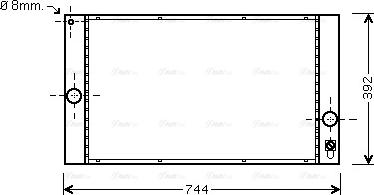 Ava Quality Cooling VOA2141 - Радиатор, охлаждение двигателя avtokuzovplus.com.ua