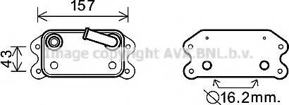 Ava Quality Cooling VOA3168 - Масляний радіатор, рухове масло autocars.com.ua