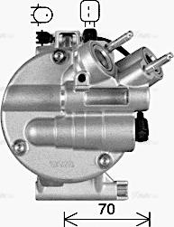 Ava Quality Cooling VOAK303 - Компресор, кондиціонер autocars.com.ua