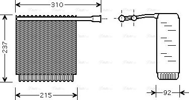 Ava Quality Cooling VO V125 - Испаритель, кондиционер avtokuzovplus.com.ua