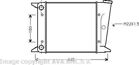 Ava Quality Cooling VW 2001 - Радіатор, охолодження двигуна autocars.com.ua