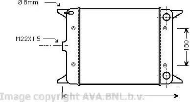 Ava Quality Cooling VW 2003 - Радиатор, охлаждение двигателя avtokuzovplus.com.ua