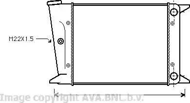 Ava Quality Cooling VW 2004 - Радиатор, охлаждение двигателя avtokuzovplus.com.ua