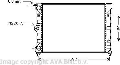 Ava Quality Cooling VW 2011 - Радиатор, охлаждение двигателя avtokuzovplus.com.ua