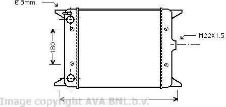 Ava Quality Cooling VW 2012 - Радиатор, охлаждение двигателя avtokuzovplus.com.ua