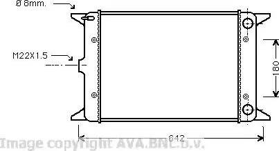 Ava Quality Cooling VW 2023 - Радіатор, охолодження двигуна autocars.com.ua