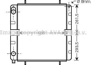 Ava Quality Cooling VW 2032 - Радіатор, охолодження двигуна autocars.com.ua