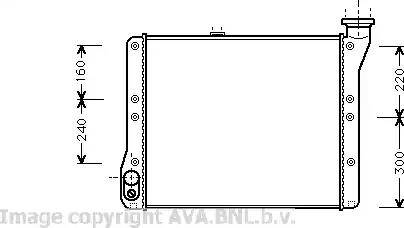 Ava Quality Cooling VW 2054 - Радіатор, охолодження двигуна autocars.com.ua